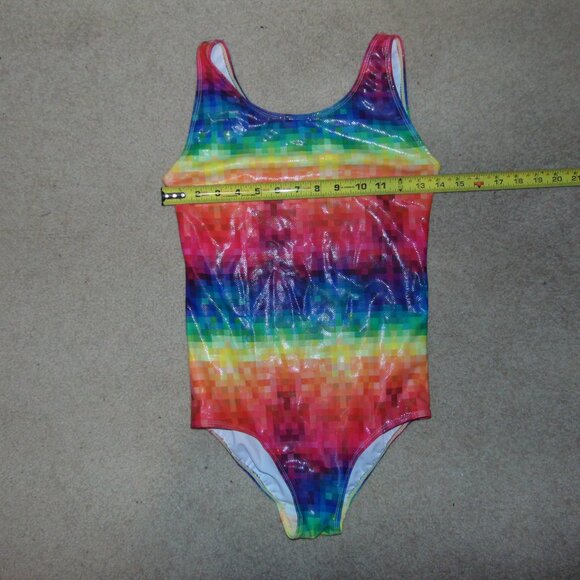 Danskin Pixelated Rainbow Leotard XL(14-16) - Picture 6 of 6